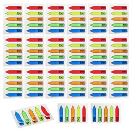 GLOBLELAND 2200pcs/22Packs Sign Here Tabs Sign Here Stickers Sign Here Sign Date Tabs 5 Colors with Dispenser Arrow Flag Easy to Post for Documents Notebooks Books