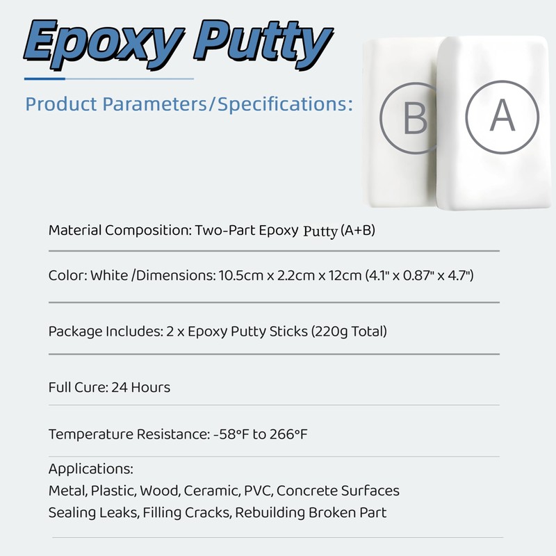 Epoxy Sculpt Clay, Epoxy Putty 2 Part A & B