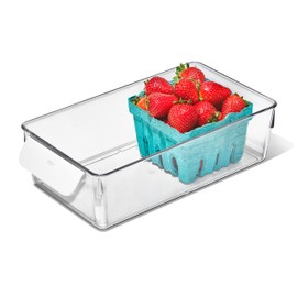 OXO Refrigerator Storage Bin, 5 by 10 in, Clear