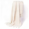 Womens Cream White Scarf Pashmina Shawls and Wraps for Evening