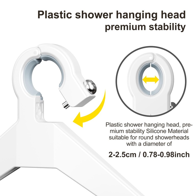 Orimade 4 Tier Adjustable Anti-slip Shower Caddy over Shower Head,Rustproof