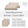 Waterproof Outdoor Cushion Covers 24 x 24 x 4 inch,Set