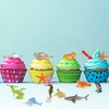 FINGOOO 80 Pieces Sea Creatures Toys for Kids,Assorted Vinyl Plastic
