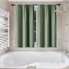 Sage Green Waffle Textured Cloth Shower Curtain Set, Modern Solid