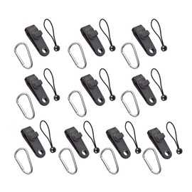 60 PCS Bumper pack tarpaulin cover tie downs - 20pcs Tarp Ball Bungies - 20 Pcs Clips - 20Pcs Carabiner Clips - Extra Strong Tie Down Secure Kit or Outdoor use (Tents, Boat covers etc)