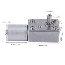 Geared Motor Gear Motor DC 24V,Micro Speed Reduction Mini Motor Large Torsion Multiple Purposes for Range Hood, Nesting Machine, Smart Equipment (24V, 30RPM)