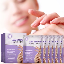 Moisturizing hand mask contains lavender extract, lactic acid, shea butter, vitamin e and glycerin to help moisturize dry, rough skin 6 Lavender