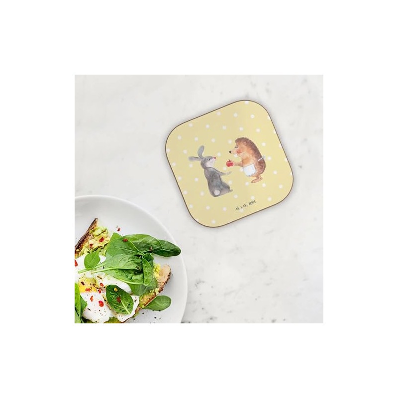 Mr. & Mrs. Panda Drinks Coaster Rabbit Hedgehog Gift Animals