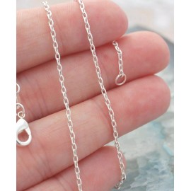 QUALITY made keepsake from my USA art studio 925 STERLING silver 18" chain necklace ANGEL CRYSTAL CHARM mom women free box