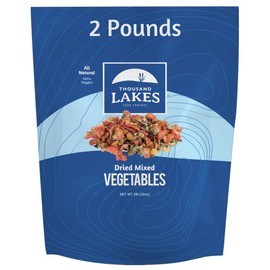 Thousand Lakes Dried Mixed Vegetables Select Soup Blend - Bulk - 2 pounds | 100% Veggies | No Added Salt