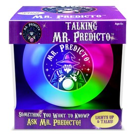 Kamhi World Mr Predicto Fortune Telling Ball - Ask Questions & Get Answers, Interactive Color Changing Crystal Ball, Novelty Toy with Lights, Fun Teen Gift
