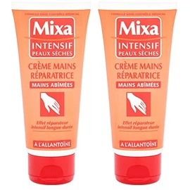Mixa Intensive Dry Skin - Hand Cream with Allantoin for Damaged Hands - 100 ml - Pack of 2