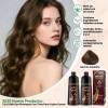 Shampoo Con Tinte Instantáneo 3 En 1 Jengibre Castaño Marrón