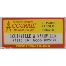 Accurail HO #7210 40' Wood Boxcar  Louisville & Nashville