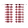 Simple Deluxe Buffalo Check Kitchen Tier Curtains, Plaid Gingham Small