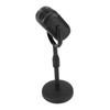 Antique Microphone Decor with Stand Black Realistic Lightweight Retro Microphone