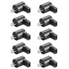 10 x DIN Speaker Plugs with Screw Connection Angled 90°