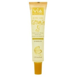 VIA Natural Ultra Care Vitamin E Oil Concentrated Natural Oil 1.5oz - Promotes Longer, Stronger, Healthier Hair, Adds Vitamins and Keratin To Hair - 3 Pack by Via Natural