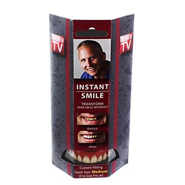 Billy Bob Instant Smile Deluxe Costume Teeth: Medium