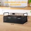 DYGZBLHT Coffee Bar Organizer, Metal Countertop Station With Handles, Coffee