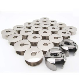 CKPSMS Brand - 20PCS BOBBINS&2PCS Bobbin Cases Compatible with PFAFF 138 234 238 331 333 335 437 438 439 460 463 480 PFAFF Home 1212 2022 6120 6230 6232 6250 7560