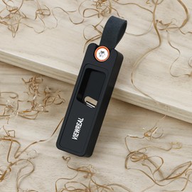 Chamfer Plane for Wood-Carbide Insert Edge Rounding Corner Plane, Aluminum Alloy Hand Shoulder Plane for Woodworking, Edge Corner Planer with 2Pcs Replaceable 4-Edge Carbide Blades