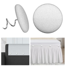24 Pcs Upholstery Tacks Headliner Pins Fabric Covered Button Twist Pins for Sofa，Armchair Caddies, Armrest Covers,Bed Skirts, Slipcovers, Headliners Furniture（Light Grey）
