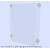 6 Pack Window Sign Holder 11" x 17" Clear Acrylic