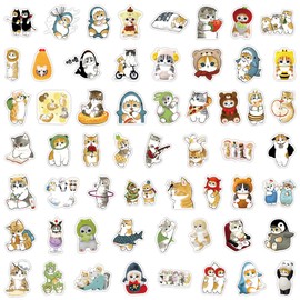 Cute Cat Stickers,100 PCS Kawaii Vinyl Waterproof Decals for Water Bottles Computer Bicycle Skateboard Luggage Phone Pad Laptop Kids Teens Stickers Pack
