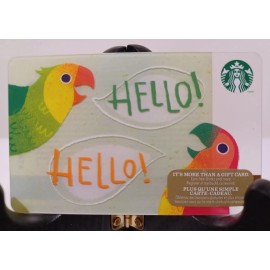STARBUCKS CARD 2014 " HELLO  HELLO " VERY CUTE~A MUST HAVE CARD  GREAT PRICE
