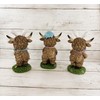 Gerson Easter Decor - Bunny Rabbit Eggs Resin Highland Cow