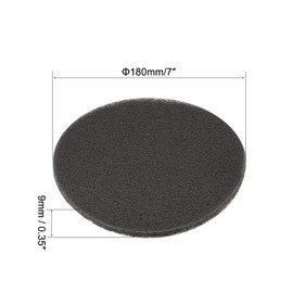 sourcing map 8pcs Drill Power Brush Tile Scrubber Scouring Pads 7 Inch Hoop and Loop 1200-Grits Surface Conditioning Disc for Household Cleaning