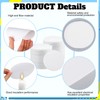 100 Sheets Microwave Kiln Papers 4.7 Inch Round Ceramic Fiber