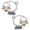2 x Sheep Sticker Glue Car Van Camper Glass #