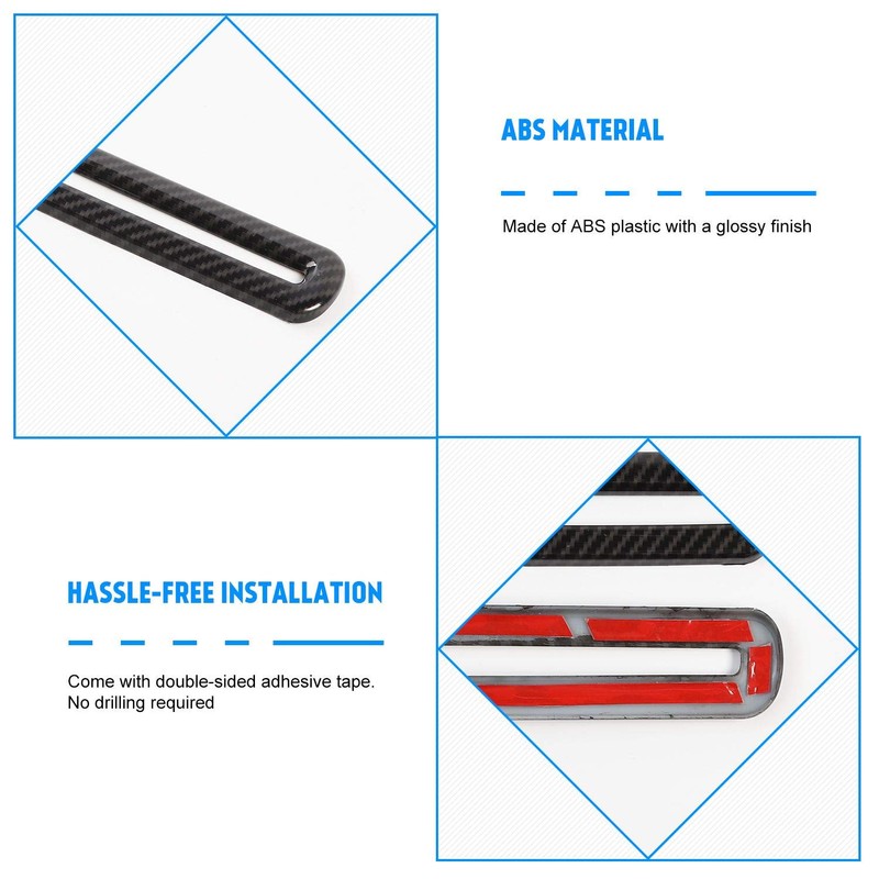 Interior Door Vent Cover Trim for Dodge Challenger 2015-2020 Carbon