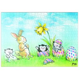 Cat Jacob - The Easter Bunny is here! - Premium 500 Piece Puzzle - MyPuzzle Special Collection by Kater Jacob