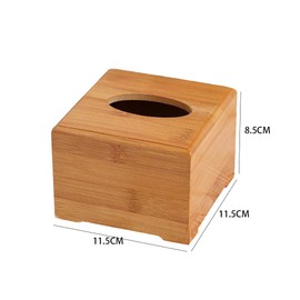 Leadigol Bamboo Tissue Box Cover, Square Napkin Holder, Easy Fill Dispenser Storage Case, Bathroom Tissue Holders, Tissue Box Holders,Tissue Holder for Bathroom Accessories