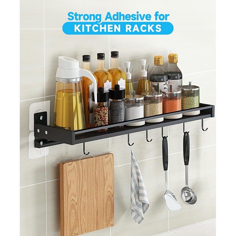 YOGEERNIC Adhesive Hooks for Wall(13lb Max), Wall Hangers Without Nails