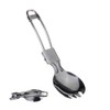 2 Pcs Foldable Cutlery Stainless Steel Folding Spork Lightweight Outdoor