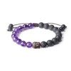 coai Lava Lucky Bracelet with Buddha Head, lava stone amethyst,