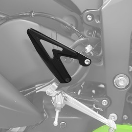 XIDAOXIT Footrest Heel Guard Cover Rear Foot Rest Guard Plate for KAWASAKI ZX6R ZX-6R 636 2019 2020 2021 2022 2023 2024 2025(Black)