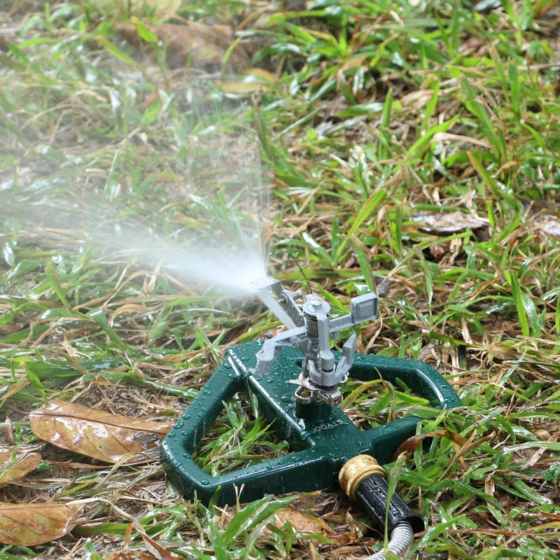 STYDDI Sprinklers for Yard, Metal Impact Sprinkler with Metal Base,