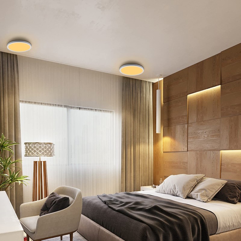 Taoellen Led Ceiling Light 3000K Warm White, 9.09in 120W Equivalent,