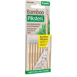 Piksters Buy Piksters Bamboo Straight Interdental Brush Size 3 8 Pack Online | Chempro Chemists