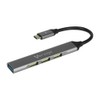 Vorago Hub Concentrador HU-200 4 Puertos USB Slim Tipo C