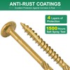 FMhotu 6 Inch Heavy-Duty Outdoor Deck Screws, 50Pcs Star Drive