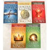FIVE-BOOK GEORGE MARTIN SET: THRONES, KINGS, SWORDS, CROWS, DRAGONS (Song