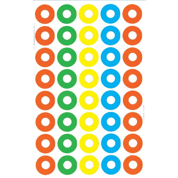 Zweckform Sticker Coloured Ring Hole Reinforcer