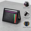 Feelorna Slim Wallet for Men, Compact Cards Case Leather Wallets