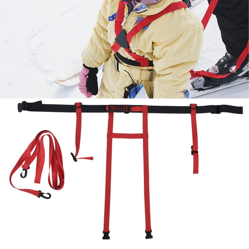 Children Ski Training Safety Ropes Adjustable Outdoor Skiing Harness Safety